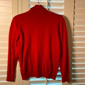 Joseph A Gorgeous Rust Brown Fitted Turtleneck Women’s Size Petite Large